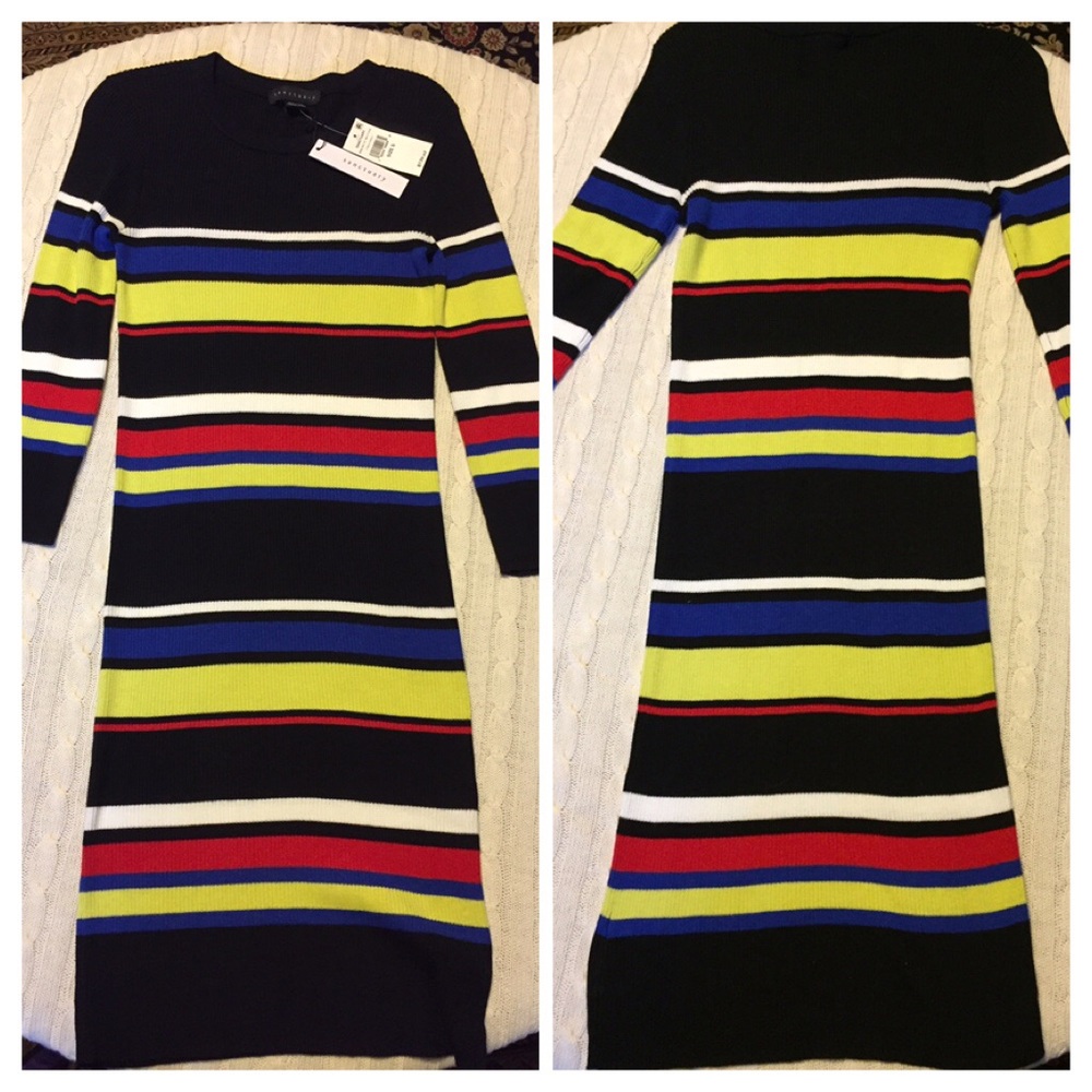 Sanctuary Cyber Disco multi striped sweater dress - Picture 2 of 7